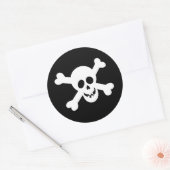 Halloween Schedelstickers Ronde Sticker (Envelop)