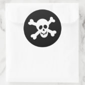 Halloween Schedelstickers Ronde Sticker (Tas)