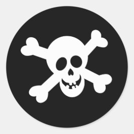 Halloween Schedelstickers Ronde Sticker