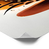 Halloween schilderij eng gloeiende pompoen maanlic poster (Hoek)