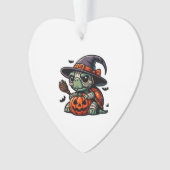 Halloween Schildpad Heks Hoed Kostuum Spooky Ornament (voorkant)