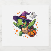 Halloween Schildpad Tortoise Kostuum Mannen Vrouwe Sparkling Wijnetiket (Enkel label)