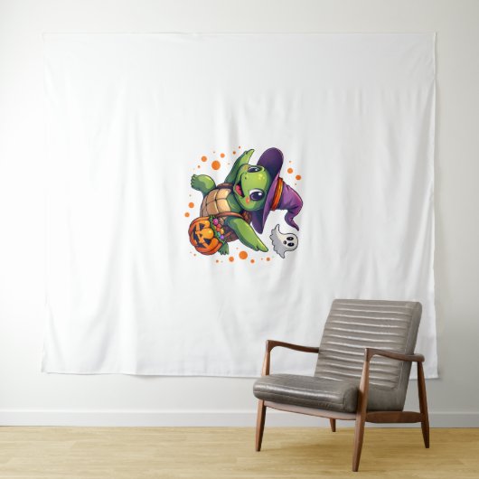 Halloween Schildpad Tortoise Kostuum Mannen Vrouwe Wandkleed (In Situ (horizontaal))