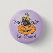 Halloween Schipperke Button (Voorkant)