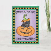 Halloween Schipperke Card Kaart (Voorkant)