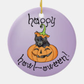 Halloween Schipperke Ceramic Ornament (Achterkant)