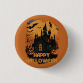 Halloween-Schloss unter Mondlicht Ronde Button 3,2 Cm (Voorkant)