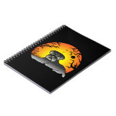 Halloween Schnauzer Dog Lover T-shirt Notitieboek (Linkerzijde)