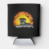 Halloween Schnauzer Hondenliefhebber T-shirt Blikjeskoeler (Voorkant)