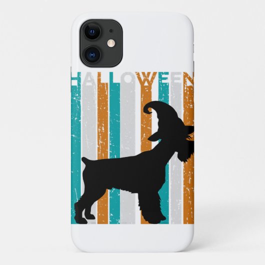 Halloween Schnauzer Silhouette Dog | Oranje kool Case-Mate iPhone Case (Achterkant)
