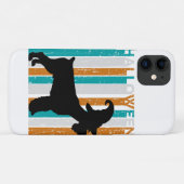 Halloween Schnauzer Silhouette Dog | Oranje kool Case-Mate iPhone Case (Achterkant (horizontaal))