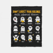 Halloween School Counselor Don't Ghost Your Feelin Fleece Deken (Voorkant)