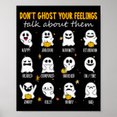 Halloween School Counselor Don't Ghost Your Feelin Poster (Voorkant)