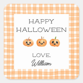 Halloween School Party Gift Treat Tag Label
