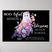 Halloween School personeel dank u horizontaal Poster (Voorkant)