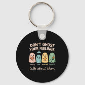 Halloween School Psychologist Shirt Dont Ghost You Sleutelhanger (Voorkant)