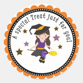 Halloween School Treat Party Gift Label Stickers