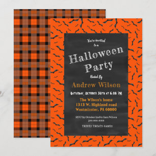 Halloween schoolbord kaart