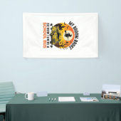 Halloween Schoolbus Heks Vintage Onderwijs Design_ Spandoek (Beurs)