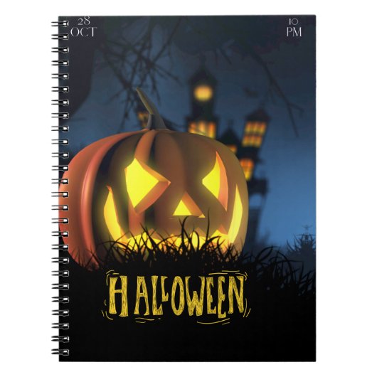 Halloween schoolschrift notitieboek (Voorkant)