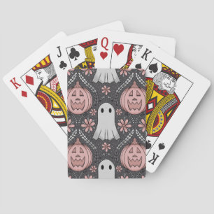 Halloween schoonheid pokerkaarten