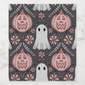 Halloween schoonheid wijn etiket (Enkel label)