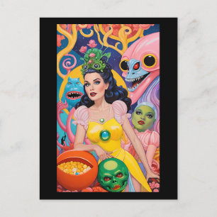 Halloween Schoonheidsscène - Ken Gage Kunst Briefkaart