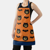 Halloween Schorten, Black Satan Carving Vliegende Schort (Insitu)