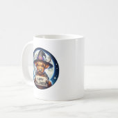 Halloween Schotse Hooglander Koffiemok (Voorkant links)