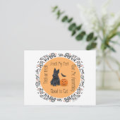Halloween Schotse Terrier Briefkaart (Staand voorkant)