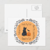 Halloween Schotse Terrier Briefkaart (Voorkant / Achterkant)