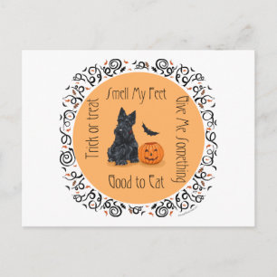Halloween Schotse Terrier Briefkaart