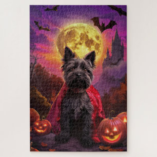 Halloween Schotse Terrier Vampire Pumpkins eng Legpuzzel