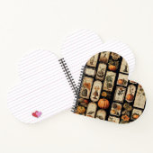 Halloween Schraper Labels Herfst Notitieboek (Binnen)