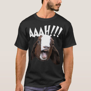 Halloween Schreeuwende Geit AAAH!!! - Grappige Gek T-shirt