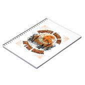 Halloween-schrik na zonsondergang notitieboek (Linkerzijde)