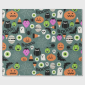Halloween Schrik Nacht Cadeaupapier (Vlak)