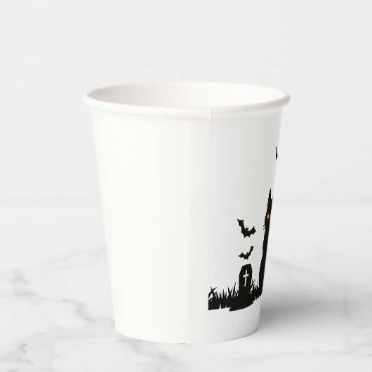 Halloween Schwarze Katze Pappbecher Papieren Bekers (Rechts)