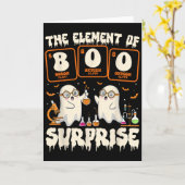 Halloween Science Geest Docent Het Element Van Ver Kaart (Gele Bloem)