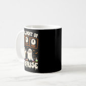 Halloween Science Ghost Teacher The Element Of Sur Koffiemok (Voorkant links)