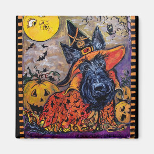 Halloween Scottie Magneet