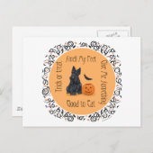 Halloween Scottish Terrier Briefkaart (Voorkant / Achterkant)