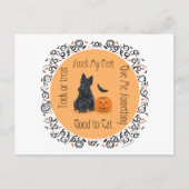 Halloween Scottish Terrier Briefkaart (Voorkant)