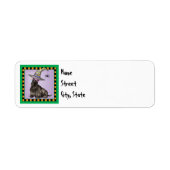 Halloween Scottish Terrier Label (Voorkant)