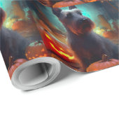 Halloween Scottish Terrier met pomkins Scary Cadeaupapier (Rol Hoek)