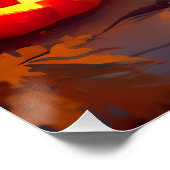 Halloween Scottish Terrier met pomkins Scary Perfect Poster (Hoek)