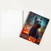 Halloween Scottish Terrier met pomkins Scary Planner (Display)