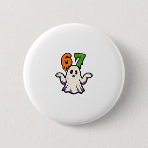 Halloween Scp 67 Schattig Geest Meme Zes Zeven Kos Ronde Button 5,7 Cm