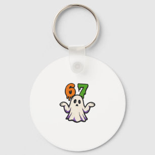 Halloween Scp 67 Schattig Geest Meme Zes Zeven Kos Sleutelhanger