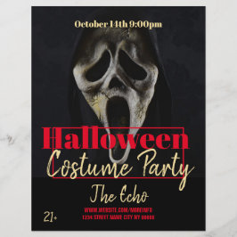 Halloween Scream Horror Costume Party Event Flyer